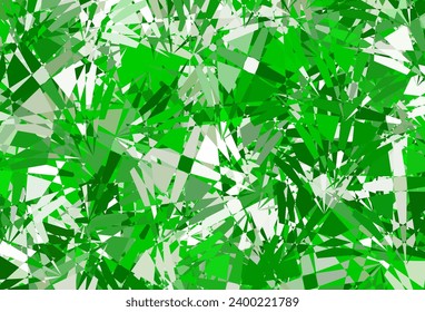 Dark Green, Yellow vector background with polygonal forms. Magnificent abstract illustration with triangular shapes , forms. Pattern for promotions.
