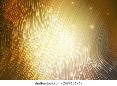 Dark Green, Yellow vector background with bent lines. A sample with colorful lines, shapes. Abstract design for your web site.
