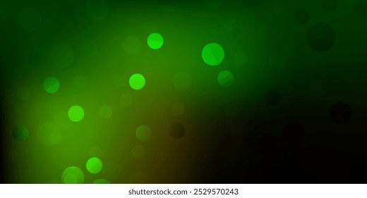 Fondo de Vector verde oscuro, amarillo con manchas. Ilustración Abstractas con manchas coloridas en estilo naturaleza. Patrón para anuncios de negocios.