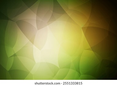Verde oscuro, fondo de Vector amarillo con estilo poligonal. Ilustración de gradiente Abstractas con triángulos. Antecedentes de un teléfono celular.