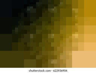 Dark Green, Yellow vector Background rectangles and squares. Style Patchwork and Quilt. Geometric sample. Repeating routine with rectangle shapes.
