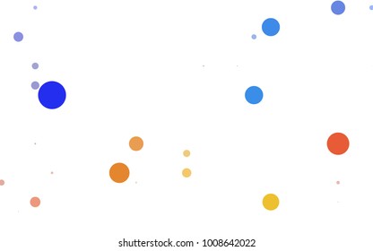 Dark Green, Yellow vector banner with circles, spheres. Abstract spots. Background of Art bubbles in halftone style with colored gradient.