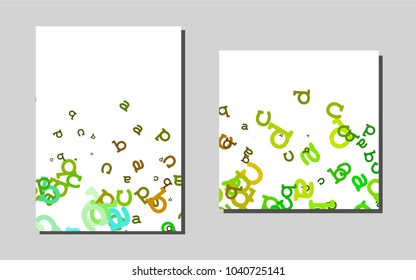Dark Green, Yellow vector banner for websites. Web interface on abstract background with colorful gradient. The pattern can be used for any ad, booklets.