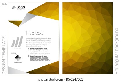 Dark Green, Yellow vector  banner for websites. Beautiful colored sample in A4 size. The pattern can be used for any ad, booklets.