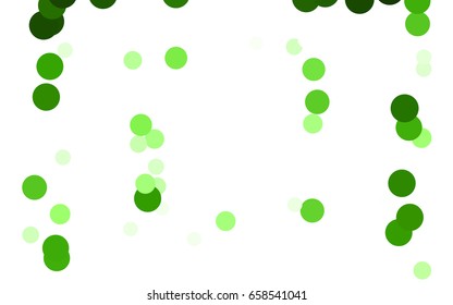 Dark Green, Yellow vector banner with circles, spheres. Abstract spots. Background of Art bubbles in halftone style with colored gradient.