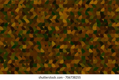 Dark Green, Yellow vector banner with circles, spheres. Abstract spots. Background of Art bubbles in halftone style with colored gradient.