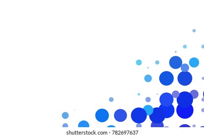 Dark Green, Yellow vector banner with circles, spheres. Abstract spots. Background of Art bubbles in halftone style with colored gradient.