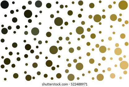 Dark Green Yellow Vector banners banners set of circles, spheres. Network design, technology science, vector illustration