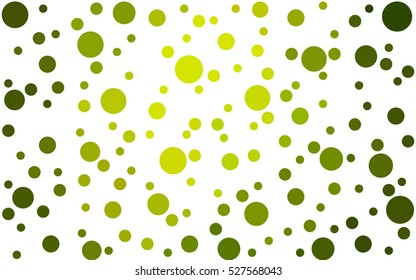 Dark Green Yellow Vector banners banners set of circles, spheres. Network design, technology science, vector illustration