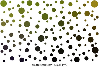 Dark Green Yellow Vector banners set of circles, spheres. Abstract Circles. Art Vector Background.