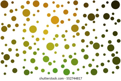 Dark Green Yellow Vector banners banners set of circles, spheres. Network design, technology science, vector illustration