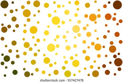 Dark Green Yellow Vector banners banners set of circles, spheres. Network design, technology science, vector illustration
