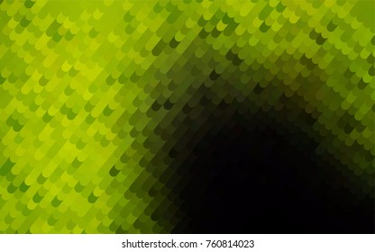 Dark Green, Yellow vector bent template. A vague circumflex abstract illustration with gradient. A completely new template for your business design.