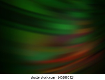 Dark Green, Yellow vector blur pattern. Colorful illustration in abstract style with gradient. Brand new design for your business.