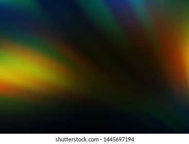 Dark Green, Yellow vector blur pattern. A completely new color illustration in a bokeh style. The best blurred design for your business.