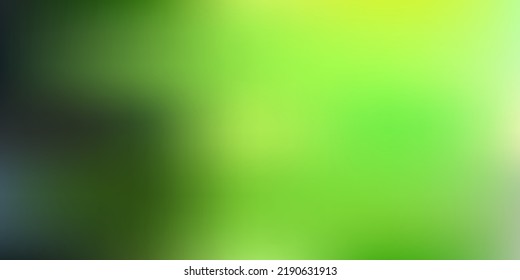 El fondo de la luz verde oscuro, amarillo y vectorial. Ilustración colorida desdibujada en un estilo completamente nuevo. Muestra para tus diseños.