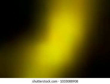 Dark Green, Yellow vector blurred and colored background. Shining colored illustration in a brand-new style. The completely new template can be used for your brand book.