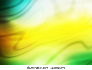 Dark Green, Yellow vector blurred bright background. A vague abstract illustration with gradient. Brand new design for your business.