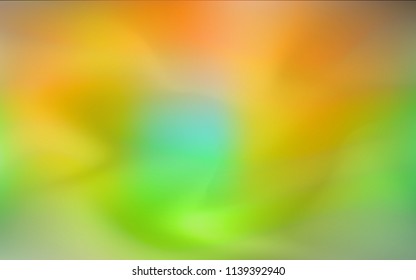 Dark Green, Yellow vector blurred and colored background. A vague abstract illustration with gradient. The blurred design can be used for your web site.