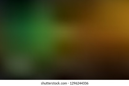 Dark Green, Yellow vector blurred pattern. Colorful abstract illustration with gradient. The best blurred design for your business.