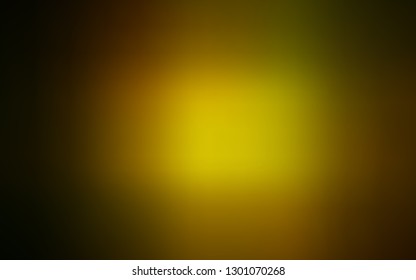 Dark Green, Yellow vector blurred background. Creative illustration in halftone style with gradient. New design for your business.