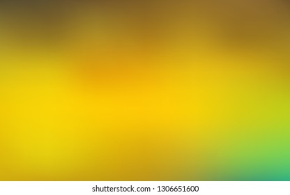 Dark Green, Yellow vector blurred bright texture. Glitter abstract illustration with gradient design. Completely new design for your business.