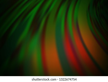 Dark Green, Yellow vector blurred shine abstract background. Colorful abstract illustration with gradient. The template for backgrounds of cell phones.