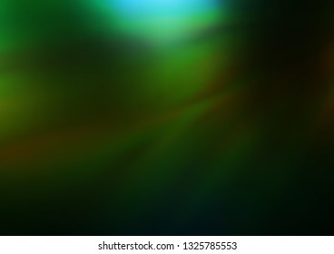 Dark Green, Yellow vector blurred bright pattern. Colorful illustration in blurry style with gradient. The template for backgrounds of cell phones.