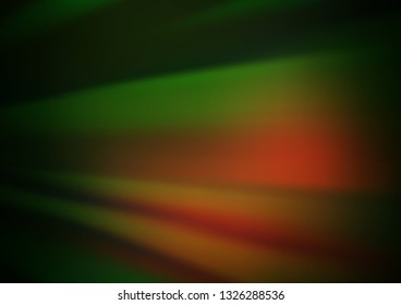 Dark Green, Yellow vector blurred and colored background. A completely new color illustration in a bokeh style. Brand new style for your business design.