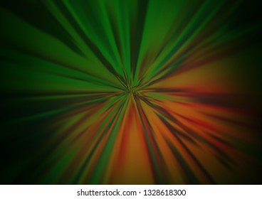 Dark Green, Yellow vector blurred bright template. Colorful illustration in abstract style with gradient. The background for your creative designs.
