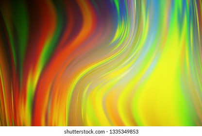 Dark Green, Yellow vector blurred shine abstract texture. Modern abstract illustration with gradient. Smart design for your work.
