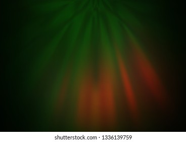 Dark Green, Yellow vector blurred and colored background. Modern geometrical abstract illustration with gradient. The background for your creative designs.