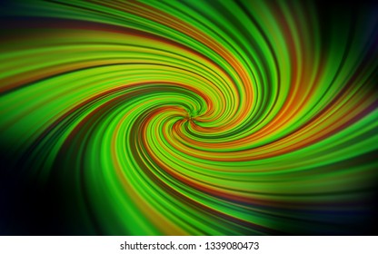 Dark Green, Yellow vector blurred template. Shining colored illustration in smart style. Background for a cell phone.