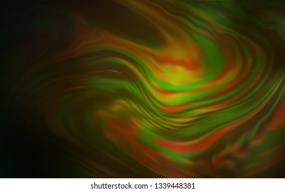 Dark Green, Yellow vector blurred shine abstract texture. An elegant bright illustration with gradient. New style design for your brand book.