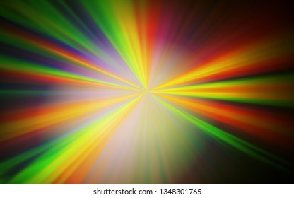 Dark Green, Yellow vector blurred shine abstract template. Shining colored illustration in smart style. New design for your business.
