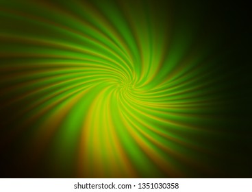 Dark Green, Yellow vector blurred shine abstract background. An elegant bright illustration with gradient. The template for backgrounds of cell phones.