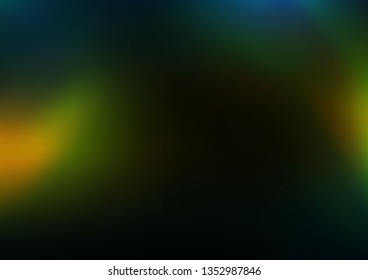 Dark Green, Yellow vector blurred and colored template. Shining colorful illustration in a Brand new style. A completely new template for your design.