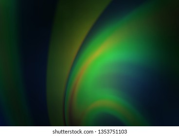 Dark Green, Yellow vector blurred shine abstract pattern. Colorful illustration in abstract style with gradient. Brand new design for your business.