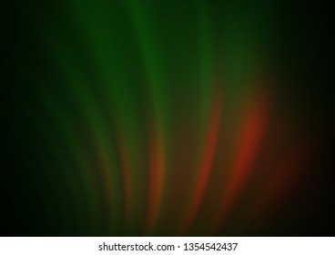 Dark Green, Yellow vector blurred bright template. Colorful abstract illustration with gradient. A new texture for your design.