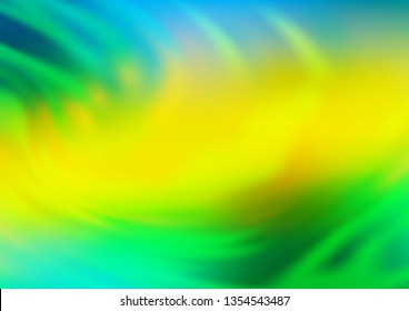 Dark Green, Yellow vector blurred bright pattern. Colorful illustration in abstract style with gradient. The template can be used for your brand book.