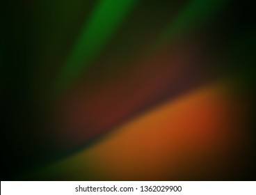 Dark Green, Yellow vector blurred background. Colorful illustration in abstract style with gradient. The template for backgrounds of cell phones.