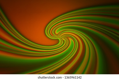 Dark Green, Yellow vector blurred shine abstract template. Modern abstract illustration with gradient. Elegant background for a brand book.