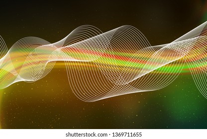 Dark Green, Yellow vector blurred and colored pattern. Shining colored illustration in smart style. The best blurred design for your business.
