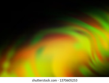 Dark Green, Yellow vector blurred background. Modern geometrical abstract illustration with gradient. The best blurred design for your business.