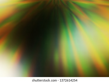 Dark Green, Yellow vector blurred bright pattern. Colorful abstract illustration with gradient. The template for backgrounds of cell phones.