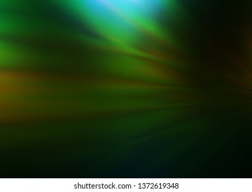 Dark Green, Yellow vector blurred bright pattern. An elegant bright illustration with gradient. The template can be used for your brand book.