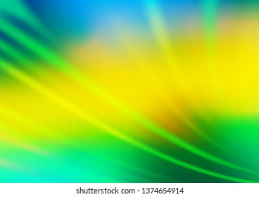 Dark Green, Yellow vector blurred and colored background. Glitter abstract illustration with an elegant design. The template for backgrounds of cell phones.