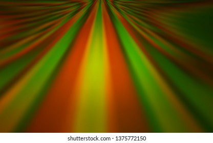 Dark Green, Yellow vector blurred bright pattern. Modern abstract illustration with gradient. New style for your business design.