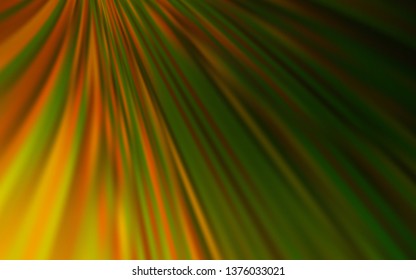 Dark Green, Yellow vector blurred bright texture. Colorful illustration in abstract style with gradient. New style design for your brand book.