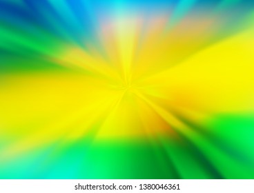 Dark Green, Yellow vector blurred shine abstract pattern. Shining colorful illustration in a Brand new style. A new texture for your design.